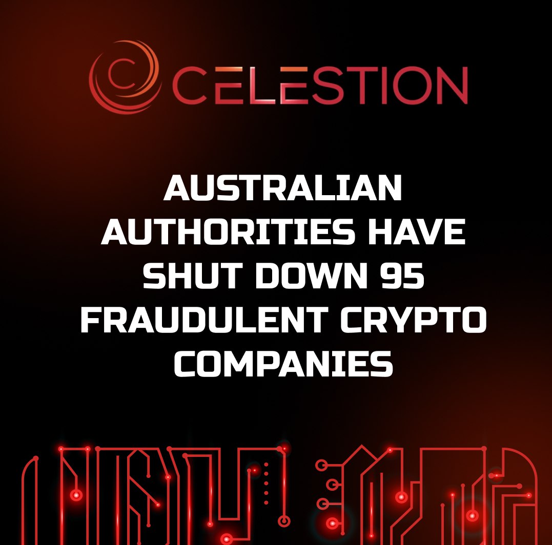 Australian authorities have shut down 95 fraudulent crypto companies ✔️