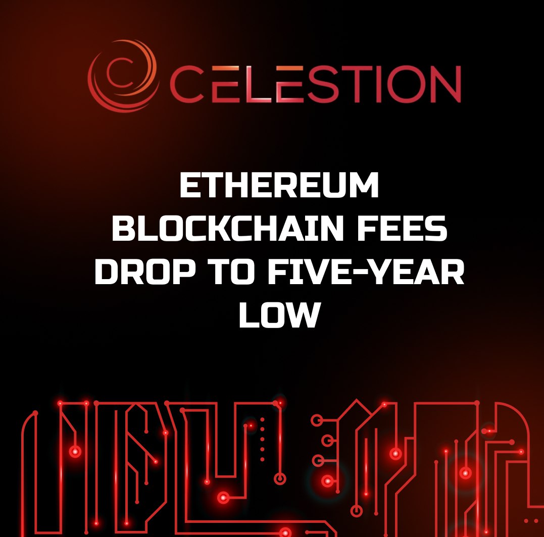 Ethereum Blockchain Fees Drop to Five-Year Low ✔️
