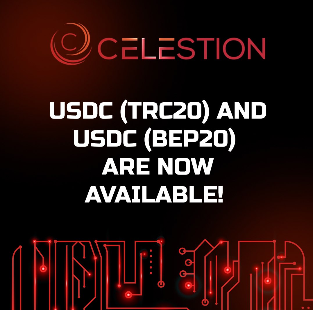 USDC (TRC20) & USDC (BEP20) are now available!