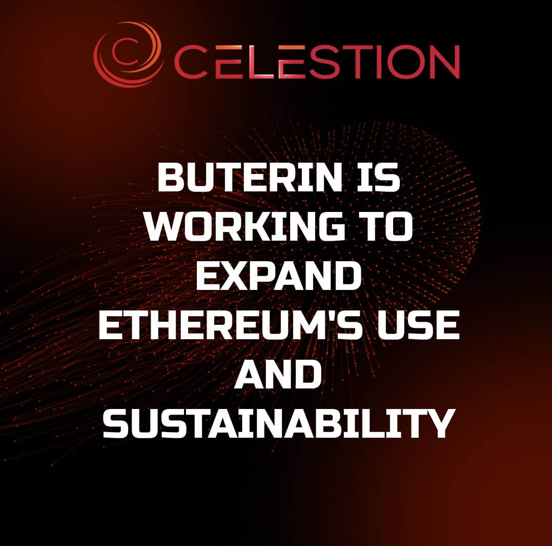 Buterin is working to expand Ethereum's use and sustainability ✔️