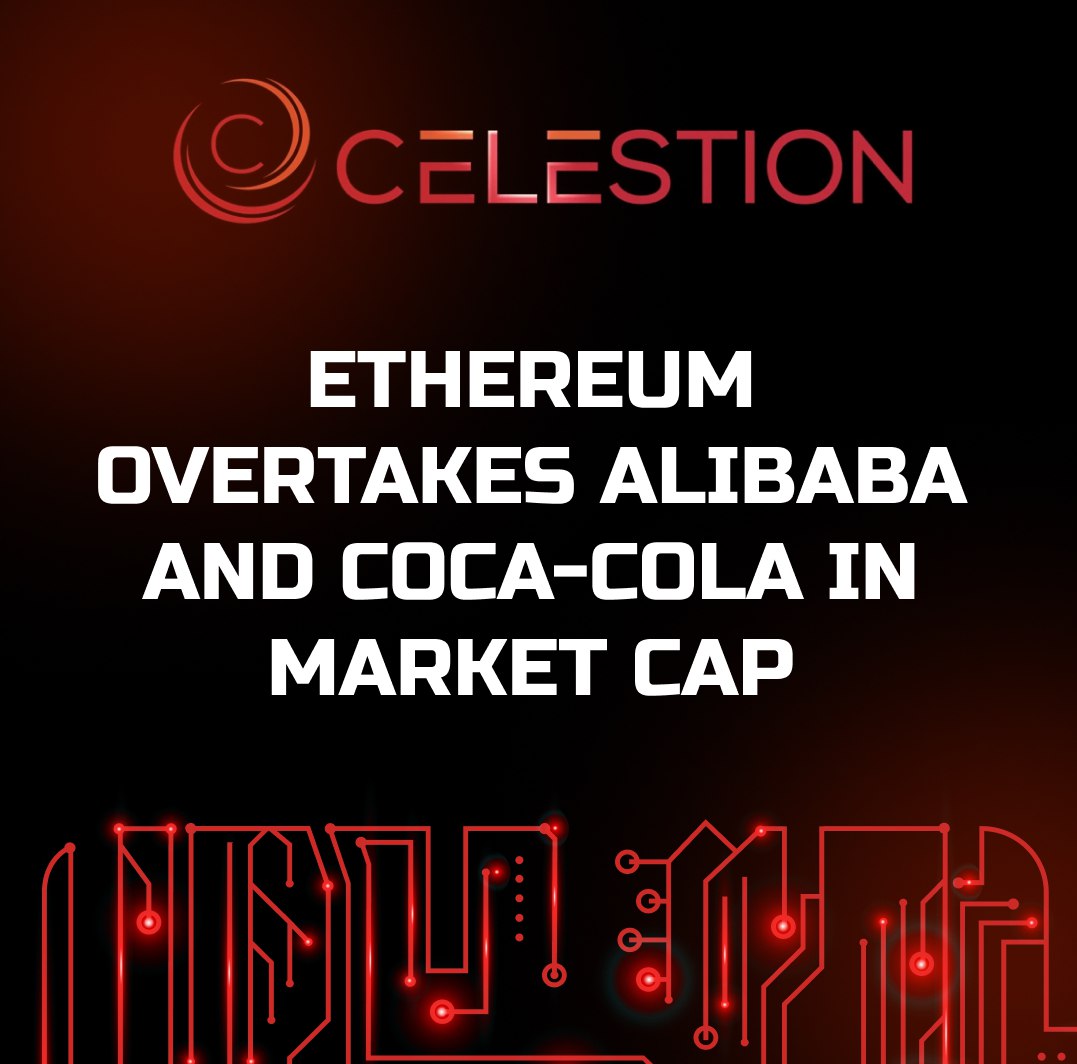 Ethereum Overtakes Alibaba and Coca-Cola in Market Cap ✔️