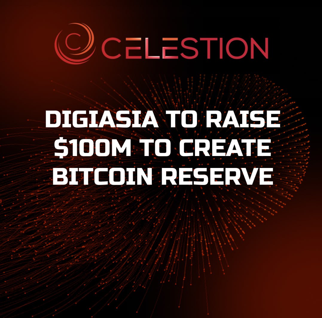 DigiAsia to Raise $100M to Create Bitcoin Reserve ✔️